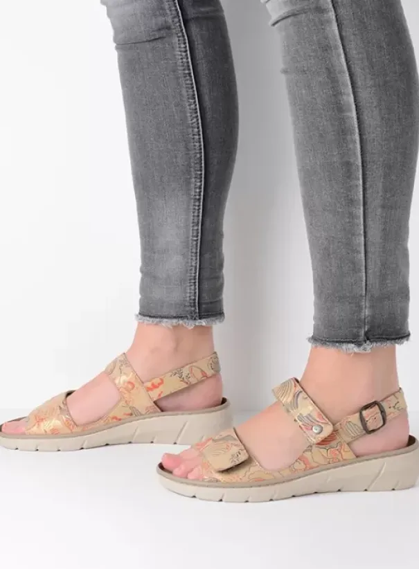 Sandalen|Voorjaar/zomer|Wolky Santorini beige suede