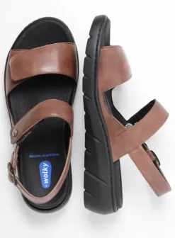 Sandalen|Wolky Santorini cognac leer