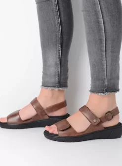 Sandalen|Wolky Santorini cognac leer