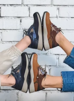 Wandelschoenen|Sneakers|Wolky Sappho cognac combi leer