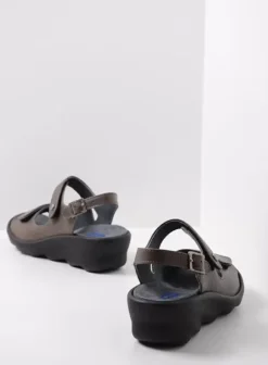 Sandalen|Wolky Scala 30350 bruingrijs leer