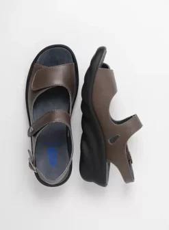 Sandalen|Wolky Scala 30350 bruingrijs leer