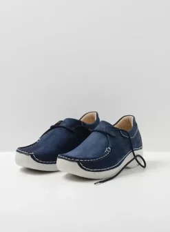 Veterschoenen|Wolky Seamy Shoe denim nubuck