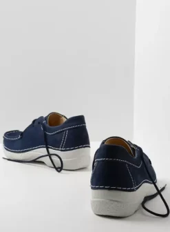 Veterschoenen|Wolky Seamy Shoe denim nubuck