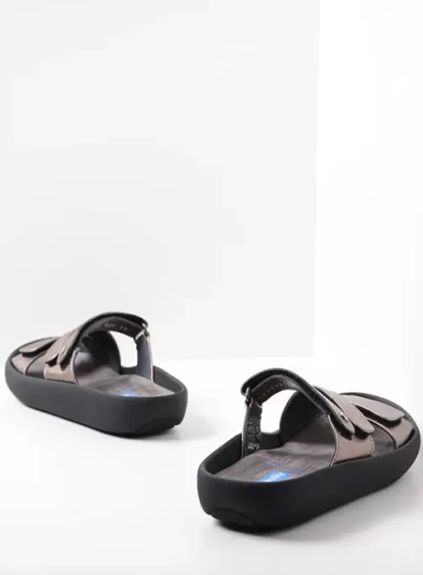 Slippers|Voorjaar/zomer|Wolky Sense brons leer