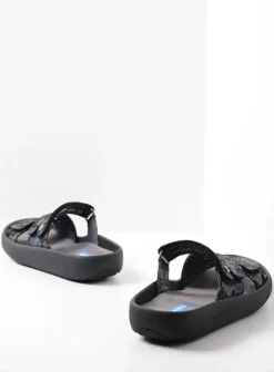 Slippers|Voorjaar/zomer|Wolky Sense zwart/blauw suede