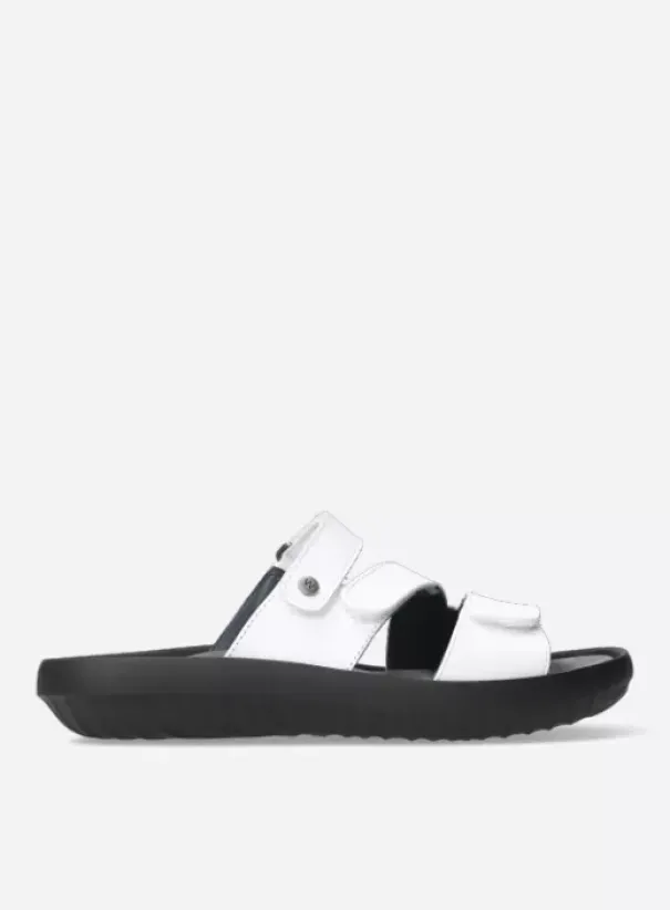 Slippers|Wolky Sense wit leer