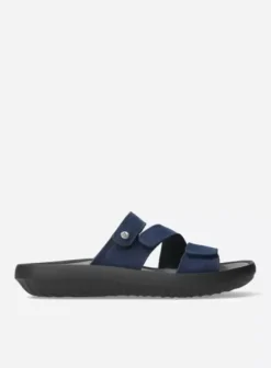 Slippers|Wolky Sense blauw nubuck