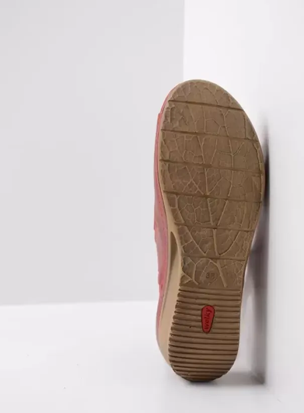 Sandalen|Wolky Shallow rood leer