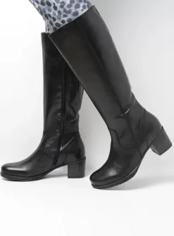 Laarzen|Wolky Sharon zwart leer