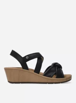 Sandalen|Voorjaar/zomer|Wolky Sisal zwart leer