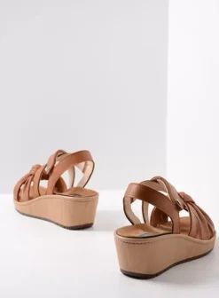 Sandalen|Voorjaar/zomer|Wolky Sisal cognac leer