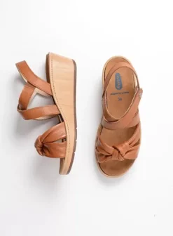 Sandalen|Voorjaar/zomer|Wolky Sisal cognac leer