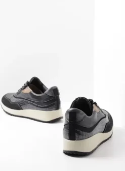 Sneakers|Veterschoenen|Wolky Sprint zwart combi leer