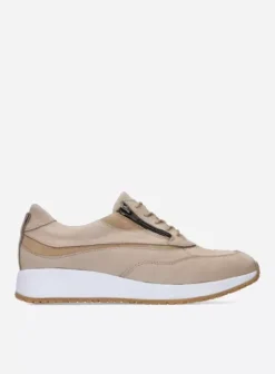 Sneakers|Veterschoenen|Wolky Sprint beige nubuck