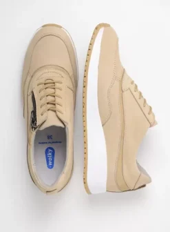 Sneakers|Veterschoenen|Wolky Sprint beige nubuck