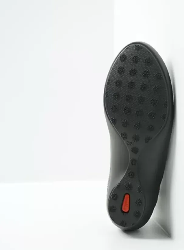 Bandschoenen|Wolky Sud zwart leer