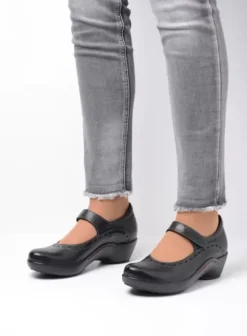 Bandschoenen|Wolky Sud zwart leer