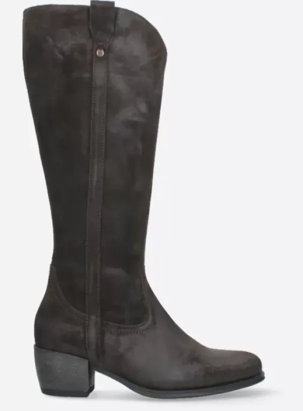 Laarzen|Wolky Sundown donkerbruin suede