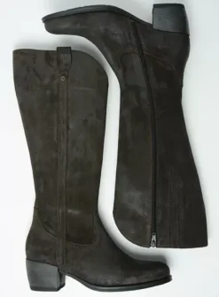 Laarzen|Wolky Sundown donkerbruin suede