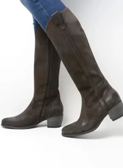 Laarzen|Wolky Sundown donkerbruin suede