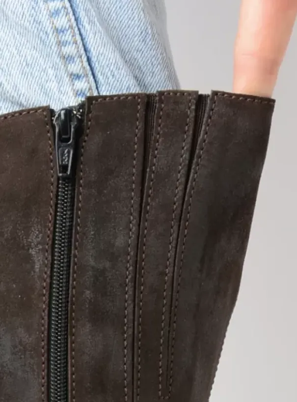 Laarzen|Wolky Sundown donkerbruin suede