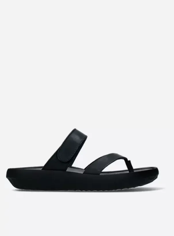 Slippers|Wolky Tahiti zwart leer
