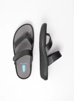 Slippers|Wolky Tahiti zwart leer