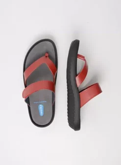 Slippers|Voorjaar/zomer|Wolky Tahiti rood leer