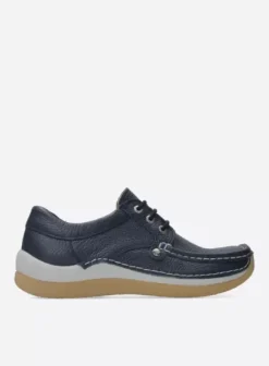 Sneakers|Veterschoenen|Wolky Taranta blauw leer