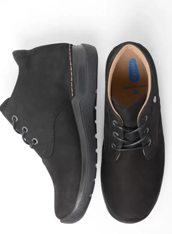 Diabetes|Wandelschoenen|Wolky Truth DB zwart nubuck