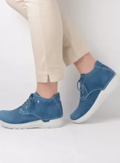 Hallux Valgus|Wandelschoenen|Wolky Truth HV atlantisch blauw nubuck