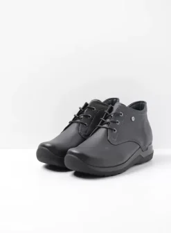 Hallux Valgus|Wandelschoenen|Wolky Truth HV zwart leer