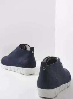 Hallux Valgus|Veterschoenen|Wolky Vida HV blauw zomer nubuck