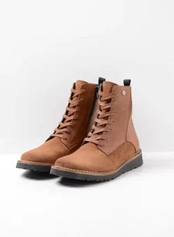 Laarzen|Wolky Wagga Wagga cognac suede