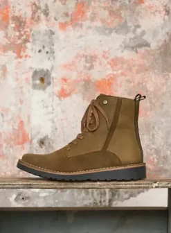 Laarzen|Wolky Wagga Wagga donker taupe suede