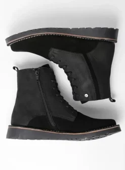 Laarzen|Wolky Wagga Wagga zwart suede