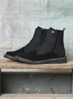 Laarzen|Wolky Wagga Wagga zwart suede