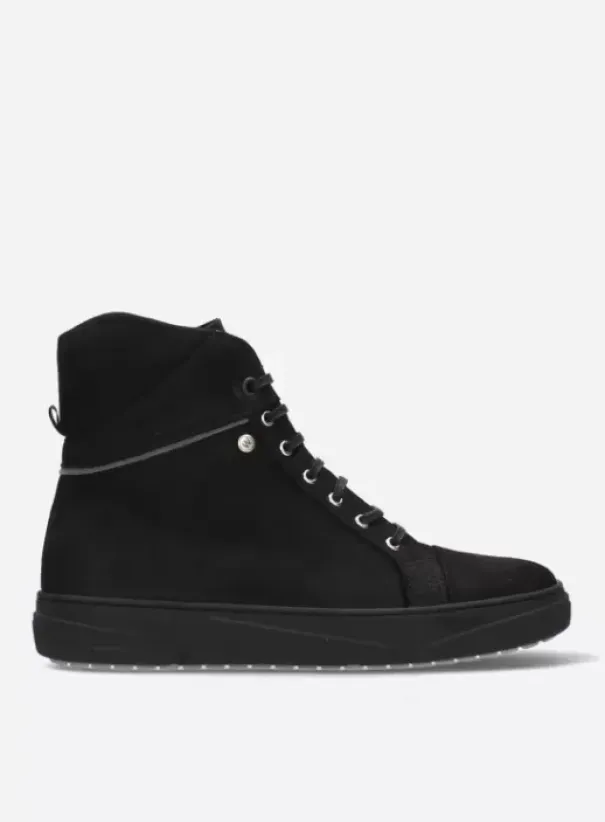 Veterschoenen|Wolky Wheel zwart nubuck