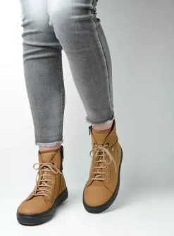 Veterschoenen|Wolky Wheel camel nubuck