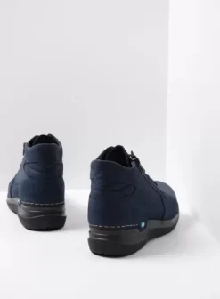 Hielspoor|Wandelschoenen|Wolky Why blauw nubuck