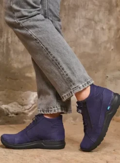 Hielspoor|Wandelschoenen|Wolky Why paars nubuck