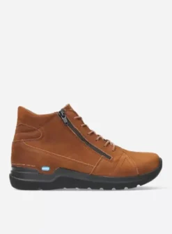 Hielspoor|Wandelschoenen|Wolky Why cognac nubuck
