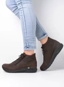 Hielspoor|Wandelschoenen|Wolky Why donkerbruin nubuck