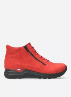 Hielspoor|Wandelschoenen|Wolky Why donkerrood nubuck