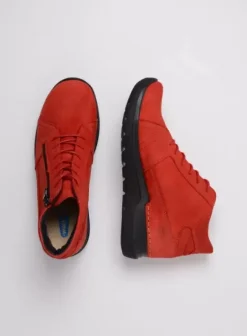 Hielspoor|Wandelschoenen|Wolky Why donkerrood nubuck