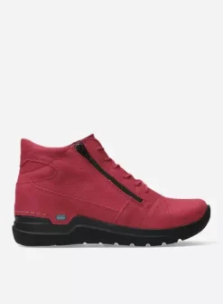 Hielspoor|Wandelschoenen|Wolky Why bordeauxrood nubuck