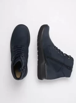 Hielspoor|Wandelschoenen|Wolky Whynot blauw nubuck