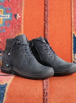 Hielspoor|Wandelschoenen|Wolky Whynot blauw nubuck