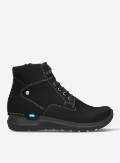 Hielspoor|Wandelschoenen|Wolky Whynot zwart nubuck
